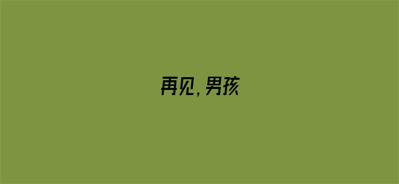 再见，男孩