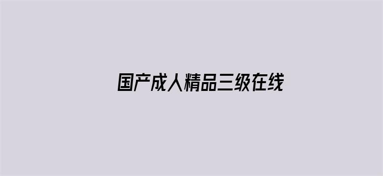 >国产成人精品三级在线影院横幅海报图