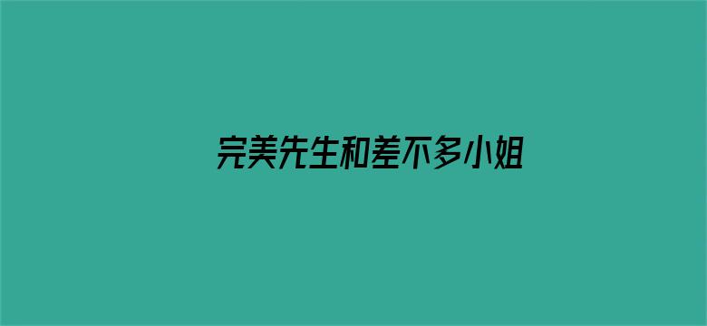 完美先生和差不多小姐印尼语字幕版