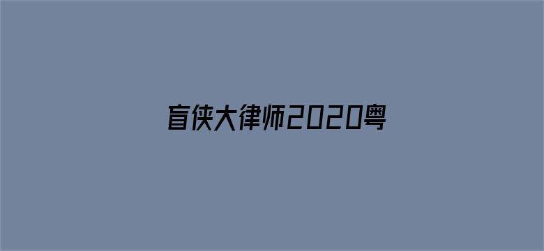 盲侠大律师2020粤语版