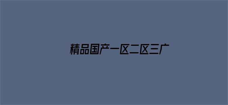 >精品国产一区二区三广区横幅海报图