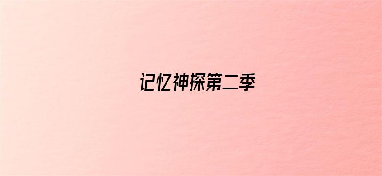 记忆神探第二季